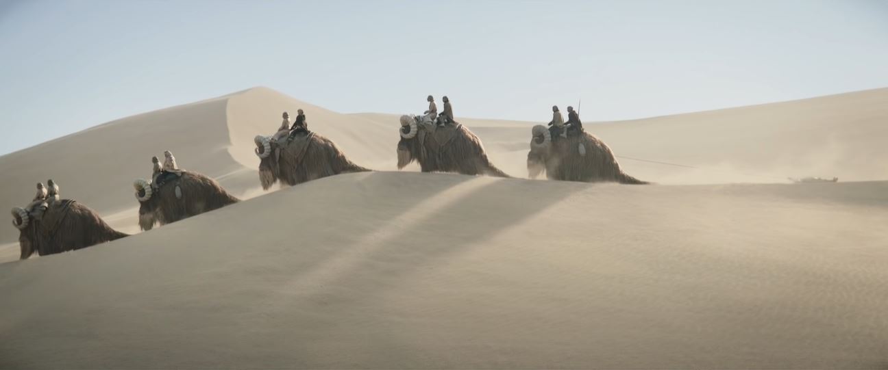 Boba preso dai Tusken nel deserto di Tatooine