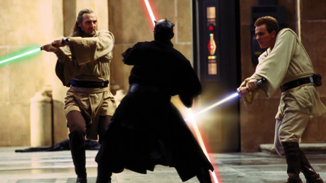 Obi Wan Kenobi e Qui-Gon Jinn vs Maul
