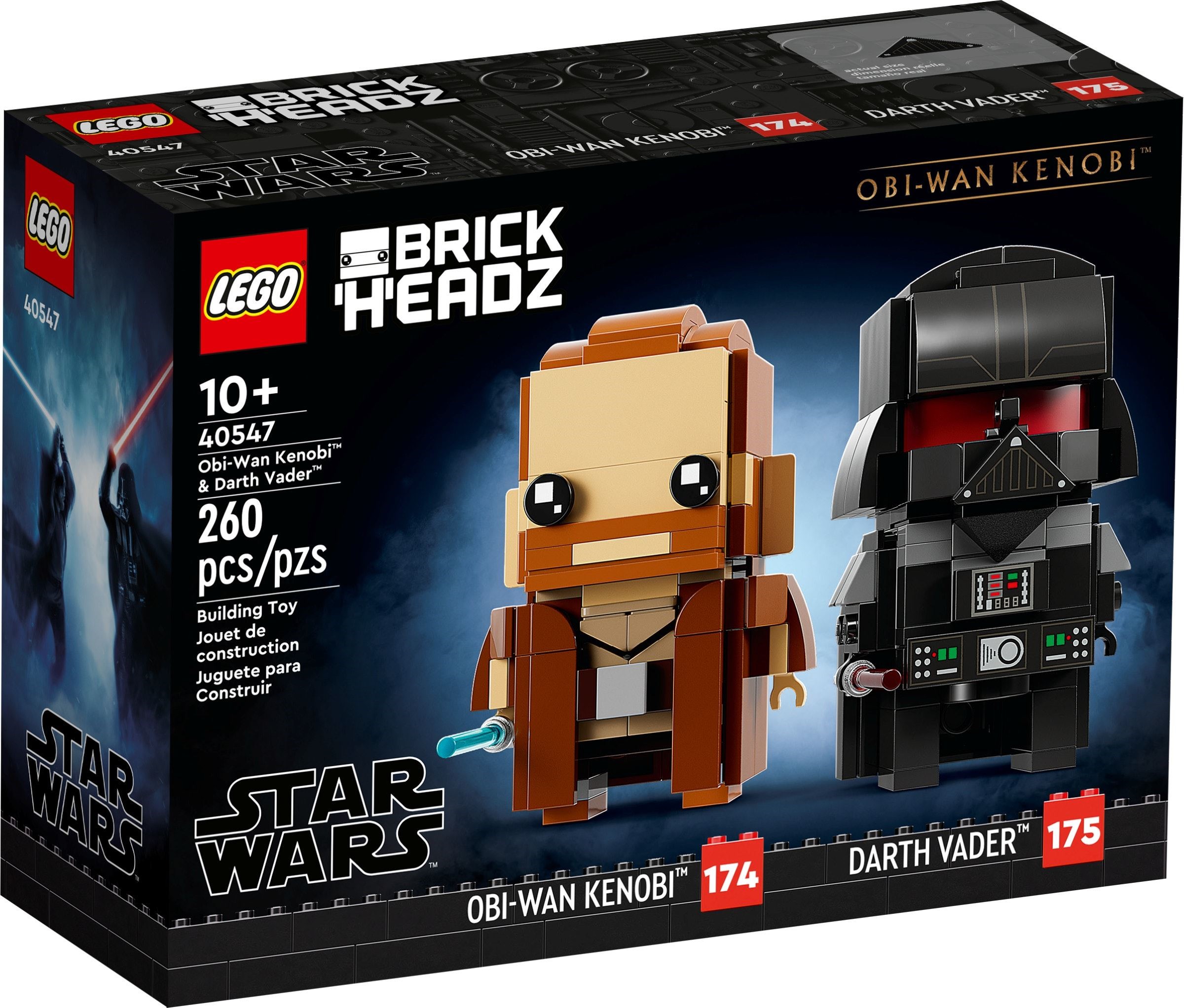 LEGO Star Wars - BrickHeadz 40547 Obi-Wan Kenobi e Darth Vader