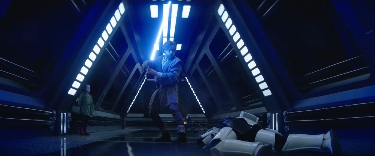 Obi-Wan difende Leia dagli stormtroope